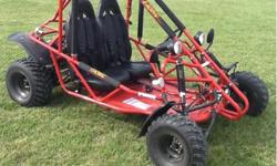 The 150 cc DELUXE Go-Carts for the adults are BACK! We have 4 different styles and this is the newest offering from High Rev Power. Gas-Powered, 2-seater, 4 point safety harness and roll cage. This one has all the bells and whistles with large high-set