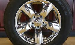NEW 20" CHROME DODGE RAM WHEELS WRAPPED IN 275/60/R20 GOODYEAR WRANGLER SR-A TIRES!!((($1000)))
&nbsp;
ALSO IN STOCK NEW AND USED WHEEL AND TIRE PULL OFFS FOR CHEVY TRUCKS,CAMARO,CORVETTE,FORD TRUCKS,MUSTANG,DODGE RAM,CHARGER,CHALLENGER,JEEP