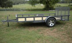 $1280.00 PLUS TAX
CALL 864-242-5052
NEW 76? X 12? DOVE TAIL TRAILER
REMOVABLE GATE
WRAPPED 3? C-CHANNEL A-FRAME
2X3 INCH ANGLE ON FRAME AND TOP RAIL
SET BACK JACK
D-RINGS
LED TAIL LIGHTS AND FRONT MARKER LIGHTS
3500? AXLE
ALUMINUM WHEELS
NEW 15? TIRES