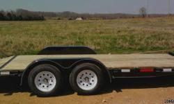 CALL **** 615-904-5174****
2 ? 3500# AXLES
BRAKES ON ONE AXLE
5? C ? CHANNEL FRAME & WRAPPED A-FRAME
D ? RINGS
STAKE POCKETS
SET BACK JACK
CHAIN UP REMOVABLE RAMPS
LED TAIL LIGHTS AND FRONT MARKER LIGHTS
NEW 15? WHEELS AND TIRES
2? X 10? PRESSURE TREATED