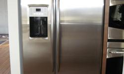 Perfect condition GE Profile Counter-depth 24.6 Cu. Ft. Stainless Side-by-Side Refrigerator! Bought new less than two years ago and barely used. Not a mark, scratch or dent! This is a COUNTER-DEPTH model that will go nearly flush with kitchen cabinets and