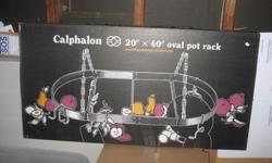 New calaphon pot rack in box... 20x 40" original price $150 will sell for $80.00 Please call 425 829-2489