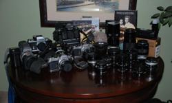 I have several Nikon cameras F series and many Nikkor lenses for sale. The cameras are film type. Contact me via email
Get back to the basics of photography and be more creative with what the pros used for decades.
at klove3@wi.rr.com.