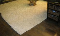 Off white looped shag rug Big loops soft cotton area rug
For more information call 317-250-3861
