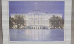 Description:
Official 1997 White House Christmas Card. "White House Nocturne" South Lawn.
Signed by Bill Clinton and Hillary Rodham Clinton.
Embossed seal.
Produced by American Greetings Company.
Painting by Kay Jackson. One of the first cards printed on