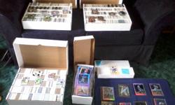 Over half a million sports cards, Baseball, Basketball, Football, NASCAR, Hockey, Golf, bought in a house sell. 65 cases of approx 10,000 cards for a dollar a card. A lot still unopened in boxes. Serious inquiries only please. Most have not been cataloged