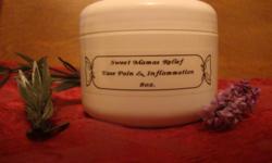 Sweet Mamas Relief Pain Cream is incredible! Relieves pain, reduces swelling, smells wonderful, and is all natural!
We also have a unique line of natural, handcrafted soaps, along with mineral salts for soaking.
Order on line, email, or phone for FREE
