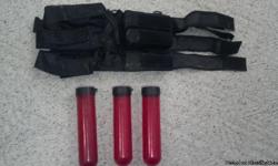 Pods waist pack holds 6 pods & tank, includes 3-140 round heavy duty red tubes