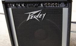 Peavey Databass Bass amplifier in excellent condition. Works perfectly. This compact amp is very loud and sounds great. It is equipped with a 15 inch Black Widow speaker and a 450 watt amplifier. Has very good tone controls and it is easy to dial in the