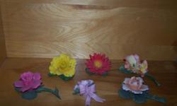 6 FLOWERS ALL TOGEATHER
SOME ARE FROM FRANKLIN MINT
ASK FOR PAM
513-421-3015