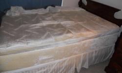 This mattress is like new. Don't be fooled by other listings- this is a THICK 14 INCH mattress. So If you're looking for a high-quality pillowtop memory foam mattress but don't want to pay $3000 for a tempurepedic or over $1000 for a knock off new one,