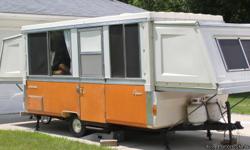1976 appacher roamer, new lift gears, living hinges. stove and refridgerator work, electrical wiring for hook up
sleeps 6 new drapes. very good condition. bought it and never used. new tires and a spare