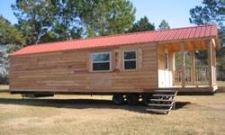 THIS CABIN IS NOT A KIT!!
Cabin is delivered to you fully assembled and ready for use in as little as a day!! Cabin is constructed using 100% soild wood products and is well insulated from the roof to the floor.
Cabin is great for use as a vacation