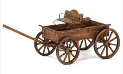 Description
Old-time buckboard styling and a weathered finish give this cart the instant appeal of a cherished antique! Real rolling wheels add a charming touch and allow easy access to move things around your garden.
Specification
Weight 28.7 lbs. Fir