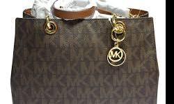 Asking:$275.00 Selling 100% Authentic MICHAEL KORS SIGNATURE HANDBAG with WALLET. Comes dust bag. 100% Authentic Michael Kors Cynthia Signature Purse & Wallet Top magnetic tab closure. Golden-tone hardware. Interior: zip pocket, 4 open pockets and zip