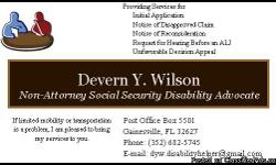 If you are applying for Social Security Disability Benefits or Supplemental Security Income Benefits, let me put my knowledge and experience to work for you.
If you have been denied benefits, I can assist you in the appeals process.
I have 8 years of