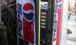 Pepsi Soda Vending Machine
67? tall
Five selection buttons
Good condition
573 793-2068