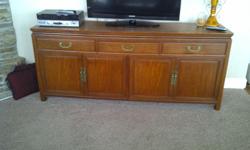 Solid mahogany buffet in good condition