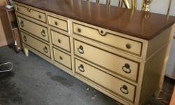 Unique extra large, solid wood, French Provincial Style. &nbsp;Excellent condition. Cost $500.00 Sell for &nbsp;$125.00 &nbsp;The demensions are 72" long, 32" high and 20" deep.