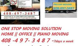 Bay area One Stop MOVING Solution&nbsp;
( home - office - piano - last minute movers )
we also do pickup delivery loading unloading labor services
