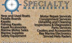 Serving the greater central Florida area, our full lineup of quality new and used boats means that you can find what you are looking for at Specialty Marine Center. We offer a great selection of boats, fishing kayaks and paddle boards.&nbsp;
&nbsp;
We