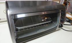 This is a Black and Decker toaster oven , brand new just used one time. My wife decided to buy a stove so we have this toaster oven &nbsp;which we don't have to use. It comes with an instruction manual. A great buy at half he price you would pay at