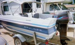 Boat, Motor, Trailer
1989 Bayliner Escort
Force 89 Engine
50 Horse Power
16 foot glass boat
Extra gas can 2 New tires plus spare
Last Year I added $300 worth throttle cable work.