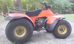 quadrunner is a 1984 doesnt smoke shouldnt need anything but the air filter the tires are great headlight and taillight works its not beat up or scratched it is in better shape than most of the newer models brakes are fine paint on frame is fair some rust