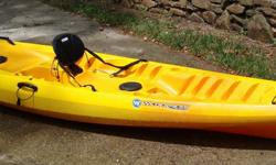 Used for one season, only a few times. Kayak is in great condition, always stored inside. Really is Like New.
Comes with owner's manual and paperwork for lifetime warranty on the boat from the manufacturer.
Kayak is roomy and very comfortable for 2