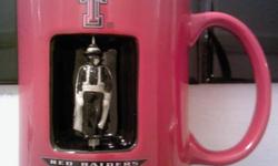 Texas Tech Red Raiders 12oz Spinner Mug, the mascot spins around, this is a great gift for the college enthusiast!!