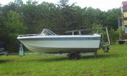 Inboard outboard 351 Ford engine. Engine runs very well. Boat needs some tender loving care but can be restored with new seats and will have a very good boat for play and ski.