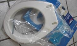 for sale is this hardly used toilet seat elevator, standard size. It elevates 3 1/2 inches. It is still in its original box and it is almost new. Made by Carex.