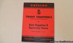 Soft cover. Book Condition: Fine. Great 1940 Catalog Of auto Supplies, Some vlchek Tools, punch boards and generaly auto things from 1931 to 1940. 40 page staple bound in fine condition. If Interested Call Joe At 561 688 3140.