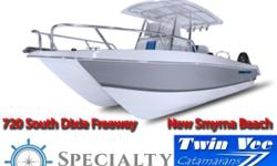 If you are looking for a good looking, great riding, well built boat backed by the factory, look no further than Twinvee Powercats. &nbsp;You will not be disappointed!
Twin Vee Catamarans feature positive floatation foam-filled hulls and are&nbsp;the only