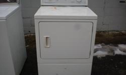 Used Amana, Dryer, White - $75.00. Please contact Dave at 978-372-4062 to set up an appointment to see the dryer and he will give you the address.