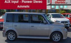 1 Owner Clean carFax Report ? Nice Alloy Wheels ? Automatic ? Pioneer Stereo ? MP3 ? Power Windows ? Serviced and ready to use and enjoy!
Come test drive this excellent used 2006 Scion xB&nbsp; at Classic Chariots today!&nbsp;Just ask&nbsp;for Stock #