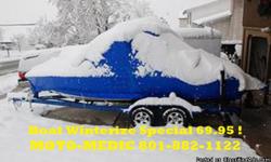 Mobile Shrinkwrap Special 10.00 per foot !! Mobile Winterize Special Boat 69.95 !! RV's 49.95 !!
Winterization 69.95 for Boats Includes Run to operation temperature run Fuel Stabilizer through engine and add to fuel tank, Battery Disconnect, Fluid's