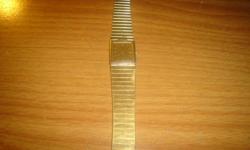 vintage 1970 goldtone seiko lassale thin watch works good 7500