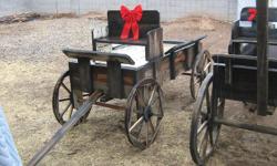 I have a handmade wagon for sale! Its made out of old fence wood and its a beauty. The measurements are 30" x 60" with 28" wheels. This would make a great Christmas gift!! Please call: 561-995-2800, leave a message please if no answer, k? Thank you!