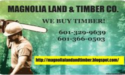 We are buying standing timber from landowners in the south part of the State of Mississippi. We buy, cut, harvest, and haul standing timber and pay the landowner either up front in the bulk or we pay as Cut for individual loads hauled in to the