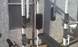 Tuff Stuff Weight Lifting Station with attachments for home use. Machine only no weights Originally &nbsp;S1500.00 or more.
Includes a set of 100 lb. and 90 lb. dumbbells and metal dumbbell rack ($200.00 dollar value)
Must see! Call 256-355-2226 Ask for