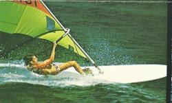 The original Windsurfer,like Hobie designed it. Stable board that is also great for paddleboarding, as well as board sailing. Exquisite union of man and machine. Original teak boom, sail and dagger boards. Board is foam filled cross-link hull.
&nbsp;