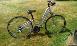 beautiful deluxe new womans trek bike with accessories,will accept best offer