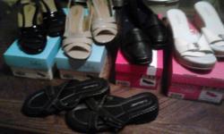 5 pairs of women's shoes, size 11. 3 are new and 2 are almost new. These are very nice and are from dress to casual shoes.
&nbsp;
NO E-MAILS and NO TEXTS.&nbsp; Phone calls only.&nbsp; (863) 450-4708.