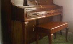 1966 model&nbsp;Wurlitzer &nbsp;Pecan French Provincial Piano
Beautiful finish no scratches bench included