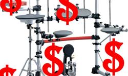Better cymbal sounds, better feeling pads, and newly designed cymbal pads make this a truly affordable Pro level Electronic Drum Kit. Since the hihat stand, bass pedal, and throne are included... this kit is complete and ready to play! Used for home